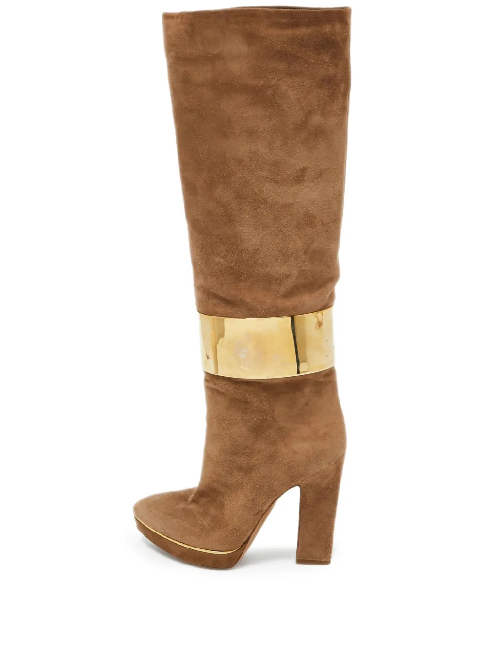 Sergio Rossi Vintage pre-owned 110mm suede knee-high boots | Brown | Image 1