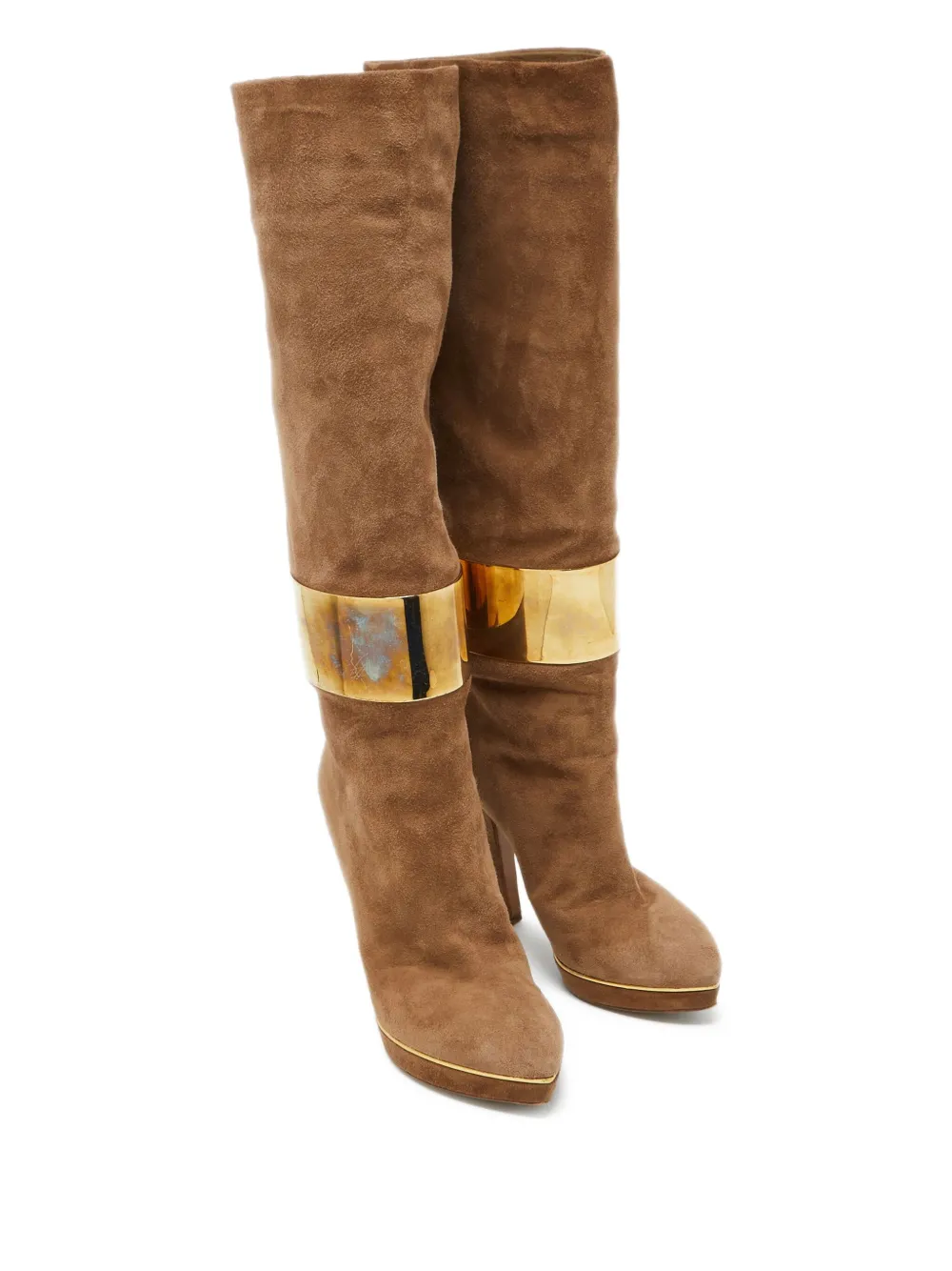 Sergio Rossi Vintage pre-owned 110mm suede knee-high boots | Image 2