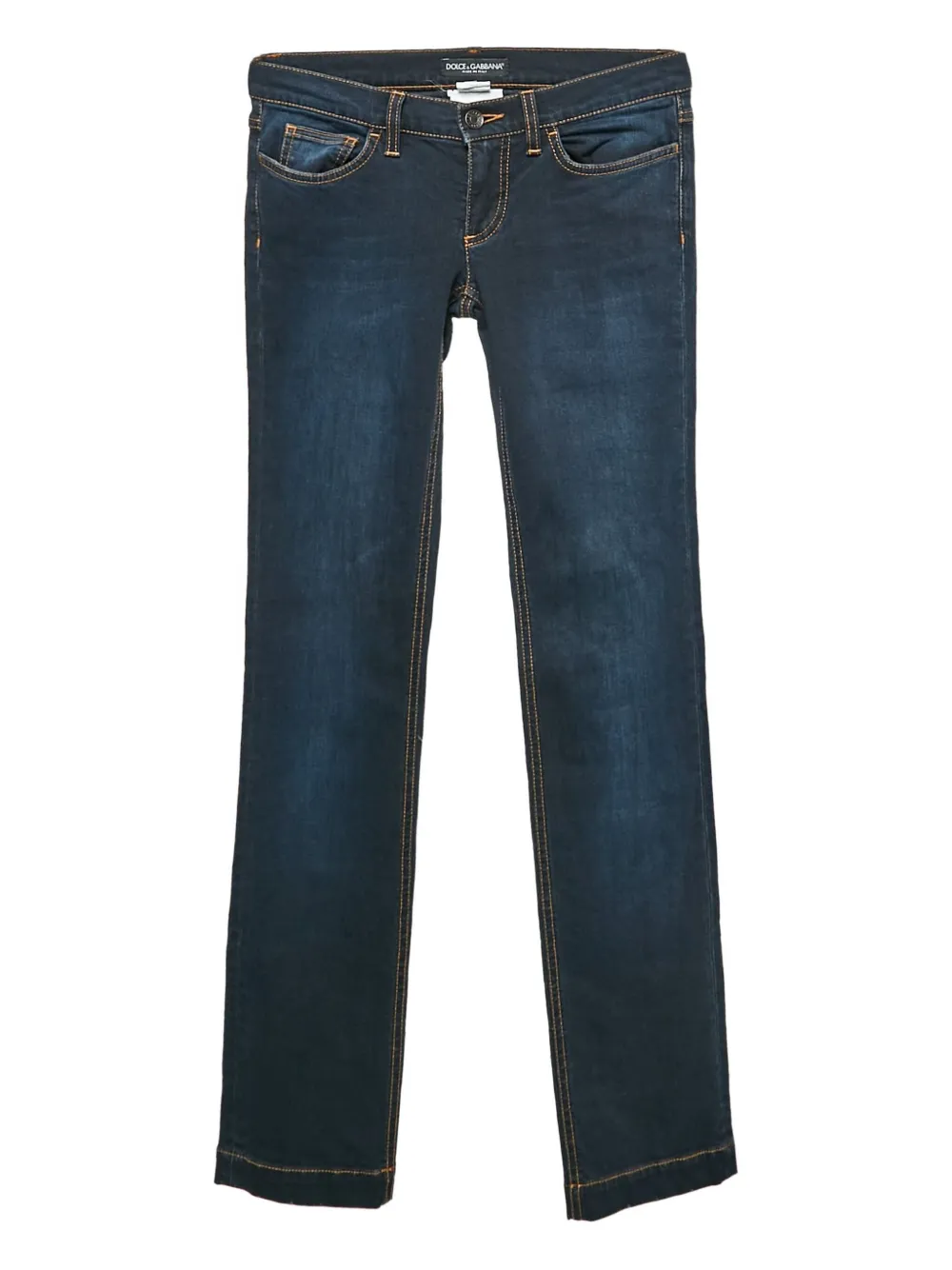Pre-owned Dolce & Gabbana Straight-leg Jeans In Blue
