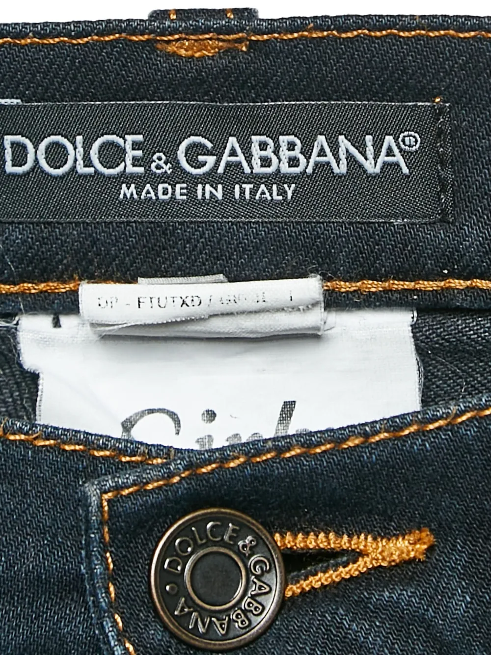 Pre-owned Dolce & Gabbana Straight-leg Jeans In Blue
