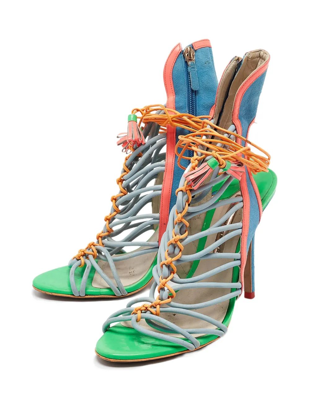 Sophia Webster sandales pre-owned 110 mm à design colour block | Image 2