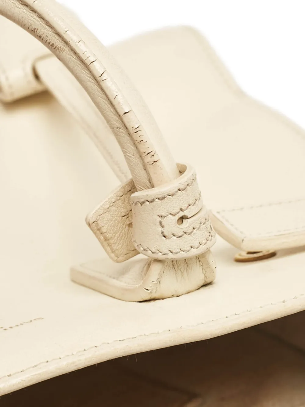 Pre-owned Saint Laurent Sac De Jour Tote Bag In Neutral