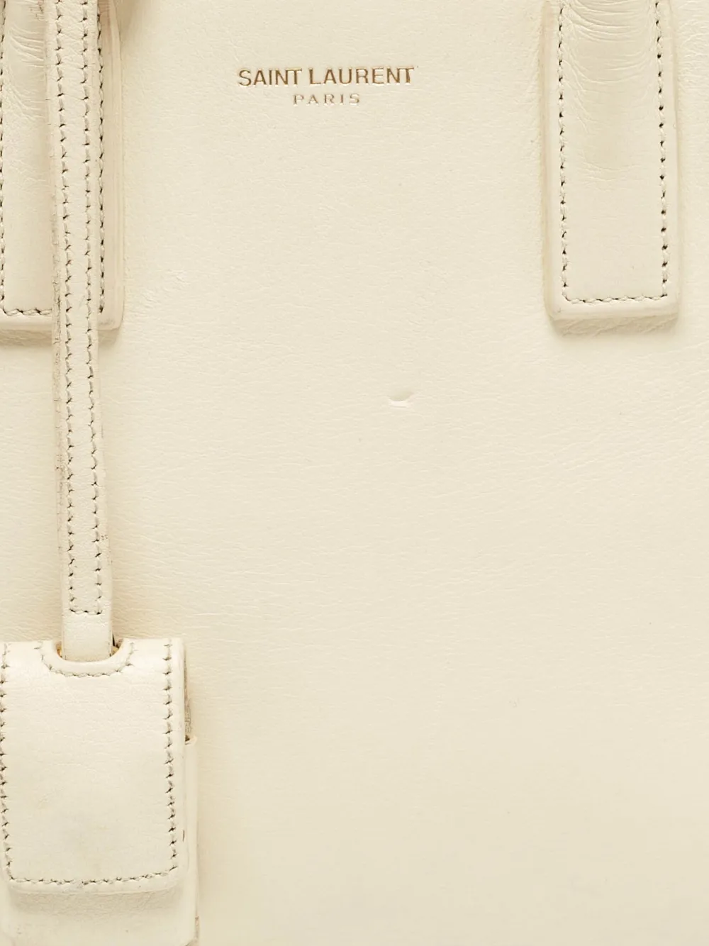 Pre-owned Saint Laurent Sac De Jour Tote Bag In Neutral