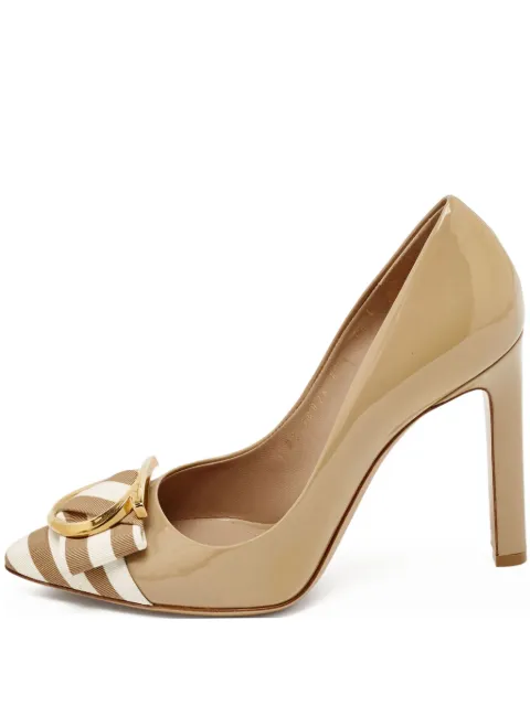 Ferragamo Pre-Owned 115mm leather heeled pumps