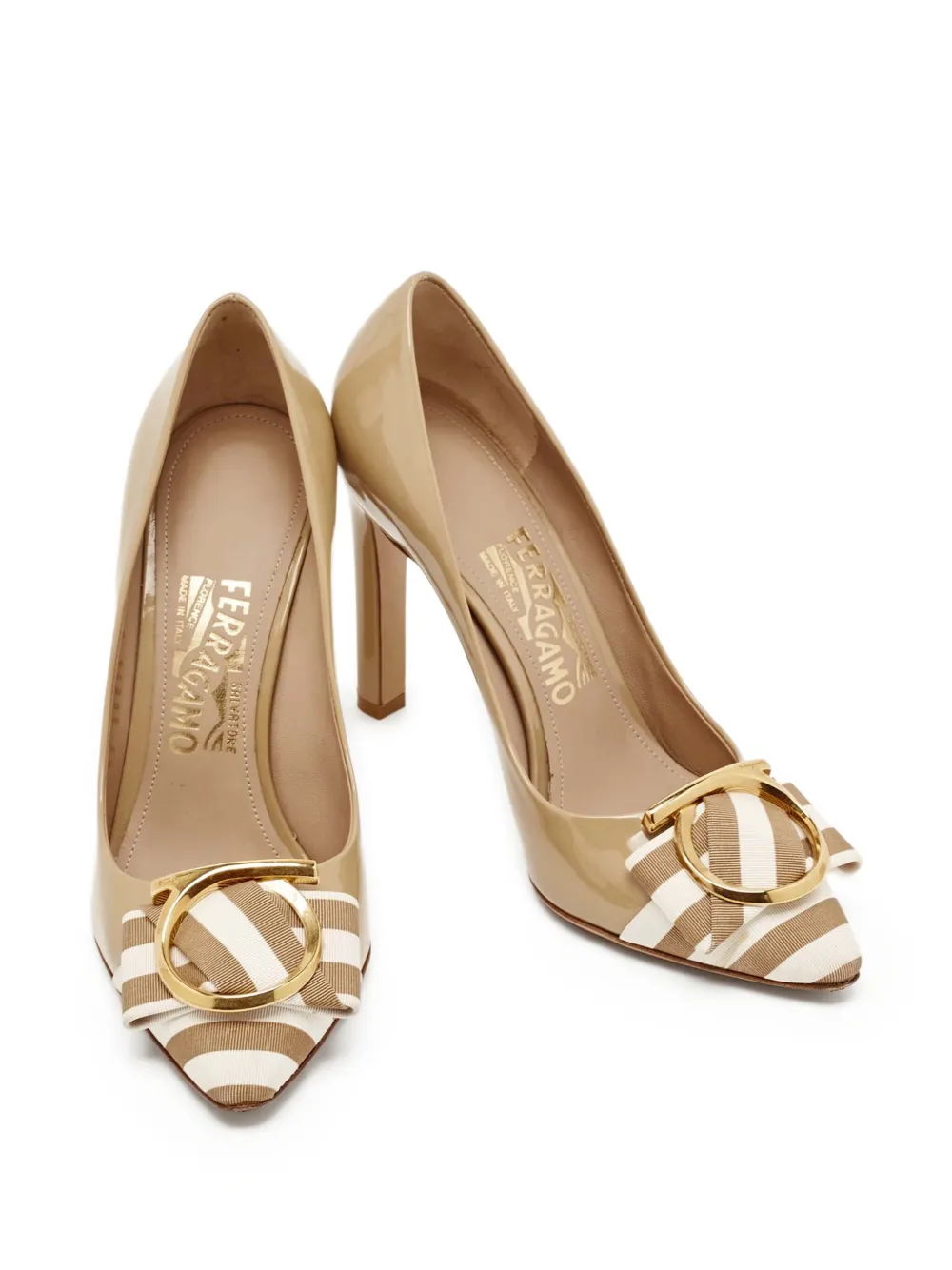 Ferragamo Pre-Owned 115mm leather heeled pumps | Image 2