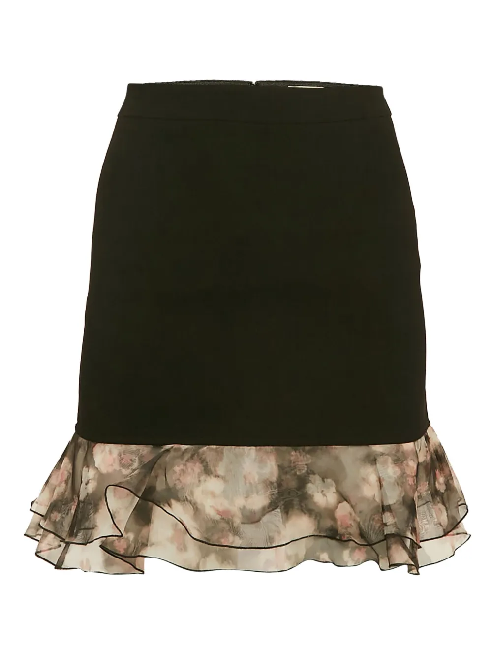 Elisabetta Franchi minijupe volantée à fleurs pre-owned | noir | Image 1