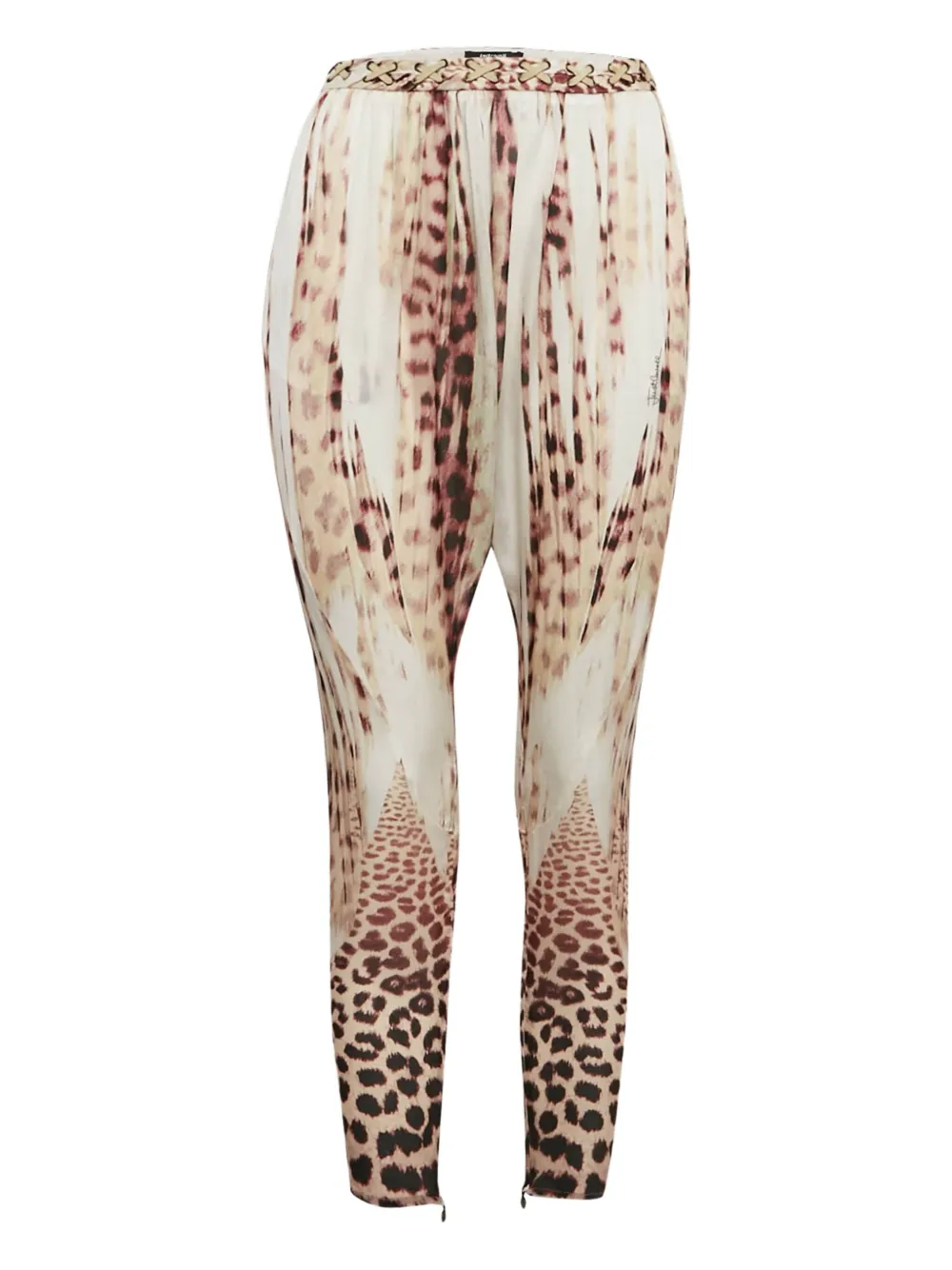 Just Cavalli pre-owned leopard-print joggers | Neutrals | Image 1