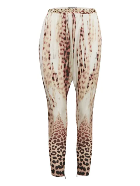 Just Cavalli pre-owned leopard-print joggers