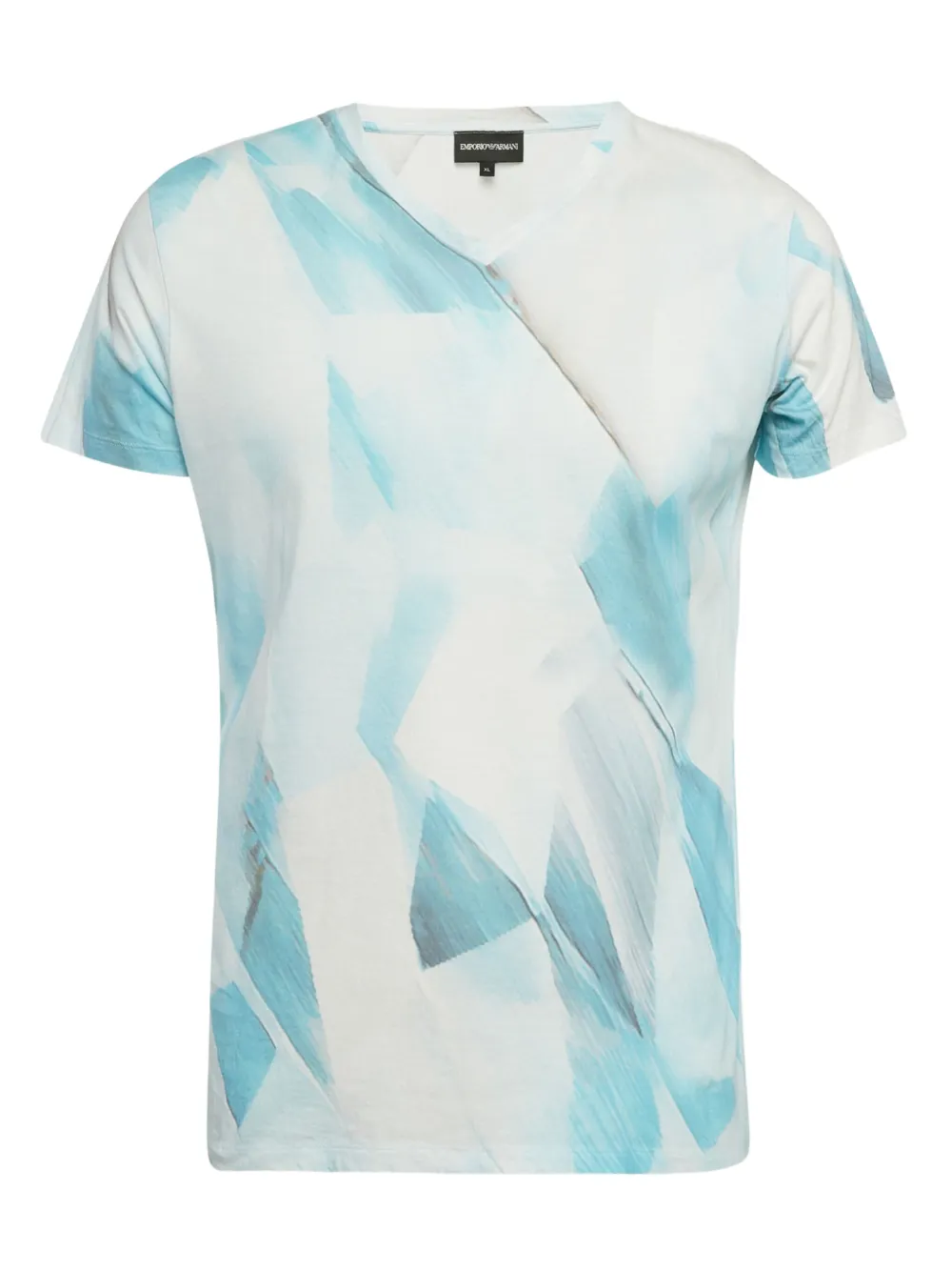 Emporio Armani Pre-Owned abstract-print T-shirt | Blue | Image 1