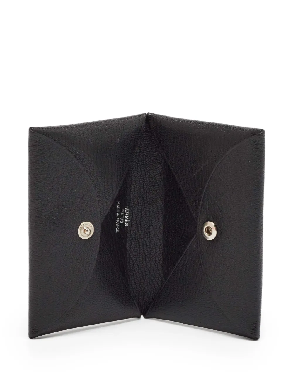 Pre-owned Hermes Calvi Card Holder