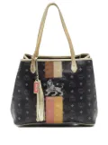 MCM Pre-Owned Lion Logo tote bag - Black