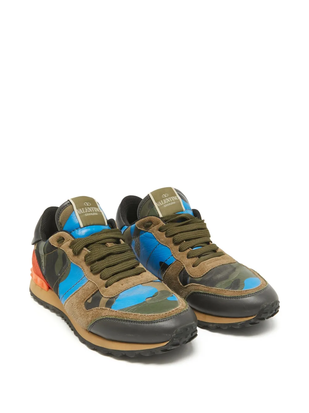 Valentino Garavani Pre-Owned camouflage leather sneakers | Low-Tops | Image 2