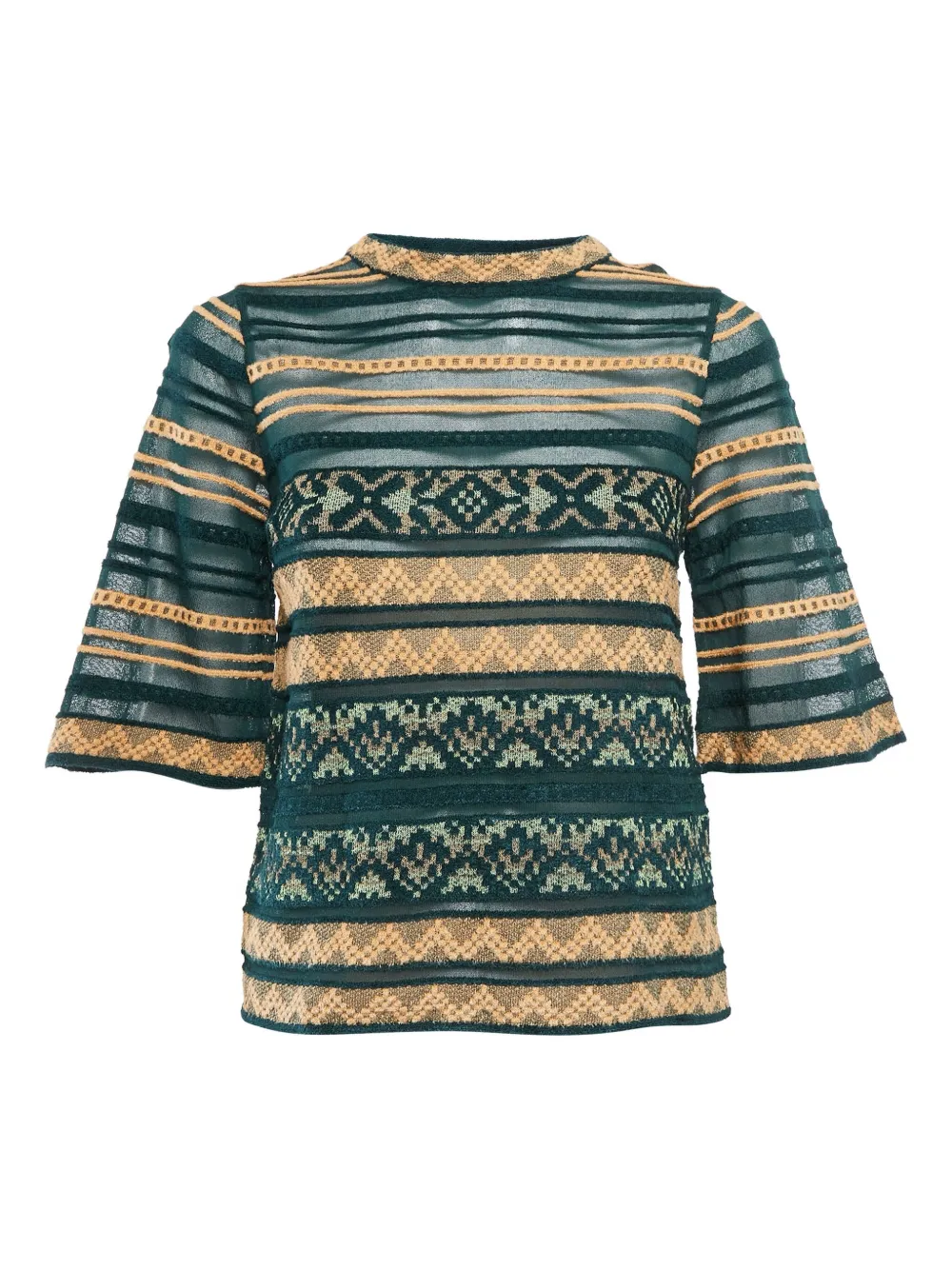 Missoni Pre-Owned 2024 patterned T-shirt | Green | Image 1