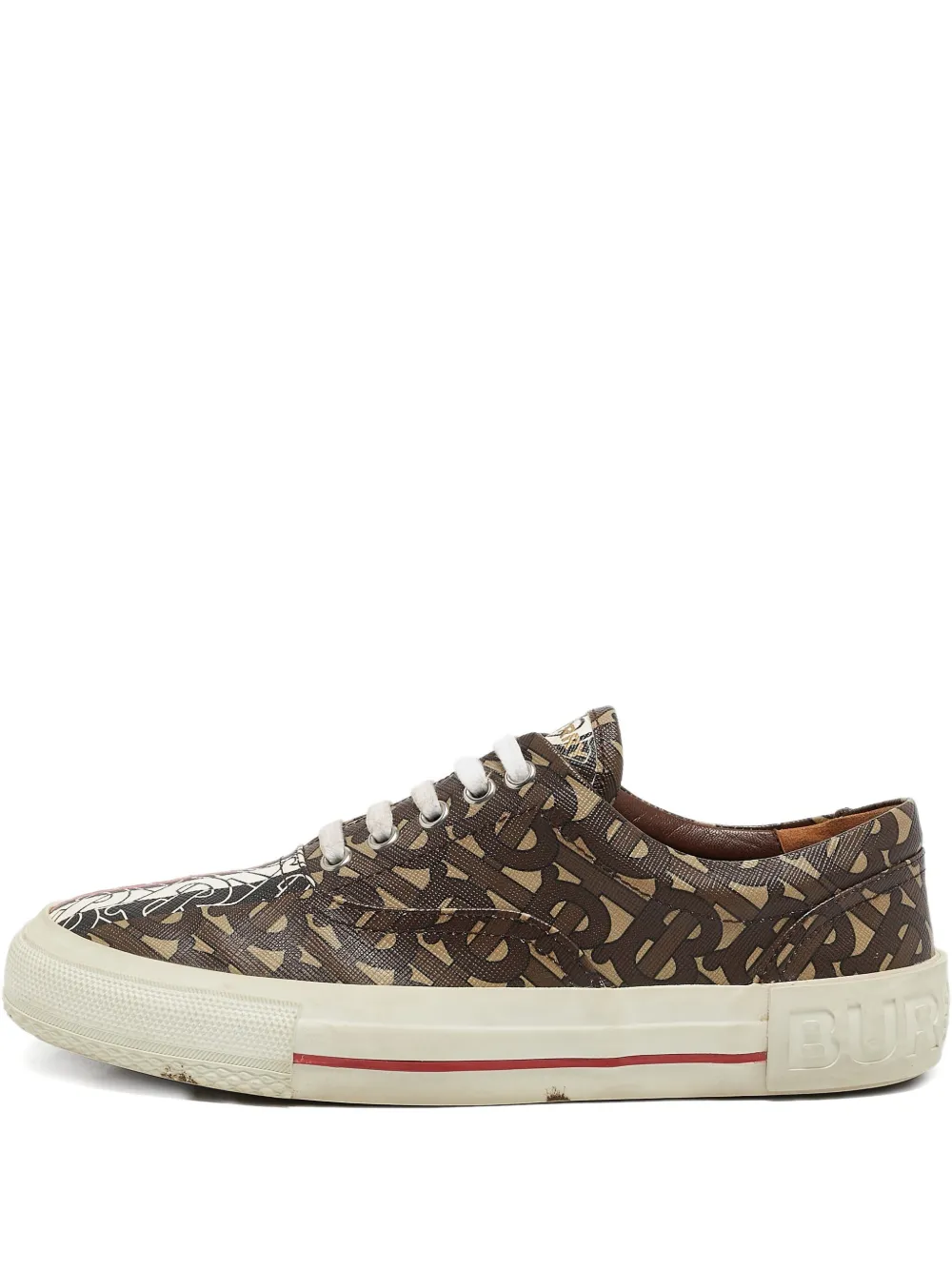 Burberry Pre-Owned monogram canvas sneakers | Brown | Image 1