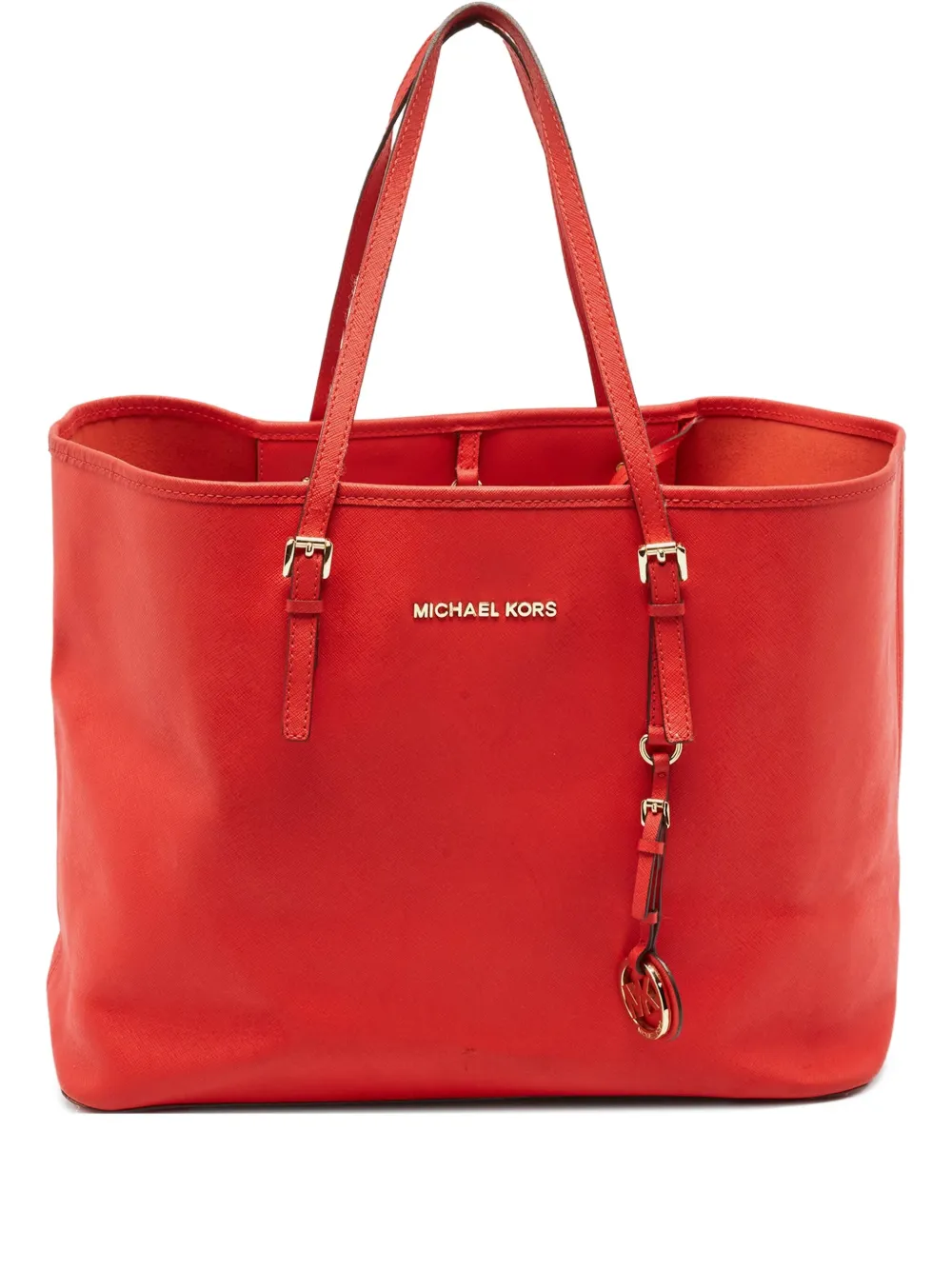 Michael Kors Vintage レザー トートバッグ - レッド Michael Kors Vintage レザー トートバッグ - レッド