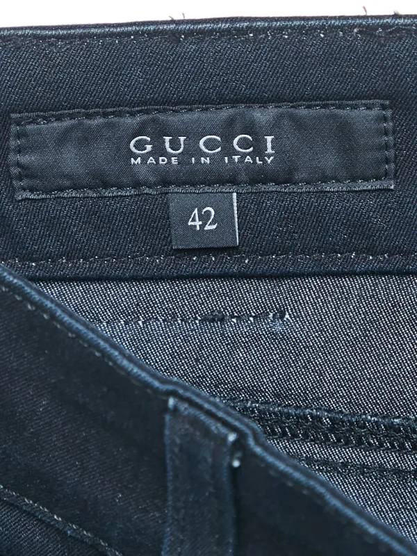 Gucci Pre-Owned ハイライズ ジーンズ | ブルー | FARFETCH JP