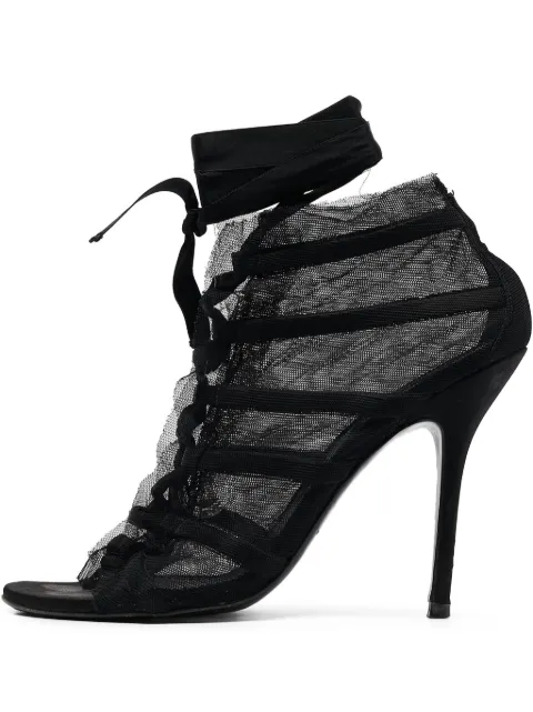 Dolce & Gabbana Pre-Owned 115mm mesh ankle boots