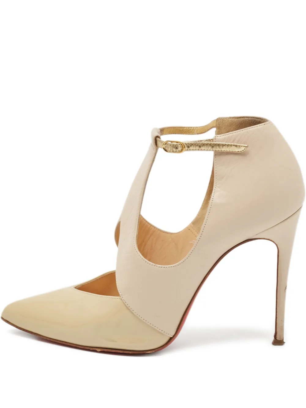 Christian Louboutin Pre-Owned 100mm Dictata pumps | Neutrals | Image 1