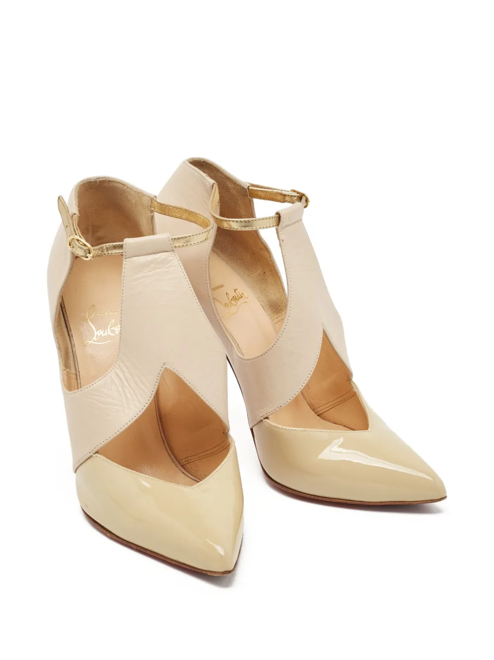 Christian Louboutin Pre-Owned 100 mm Dictata pumps - Beige