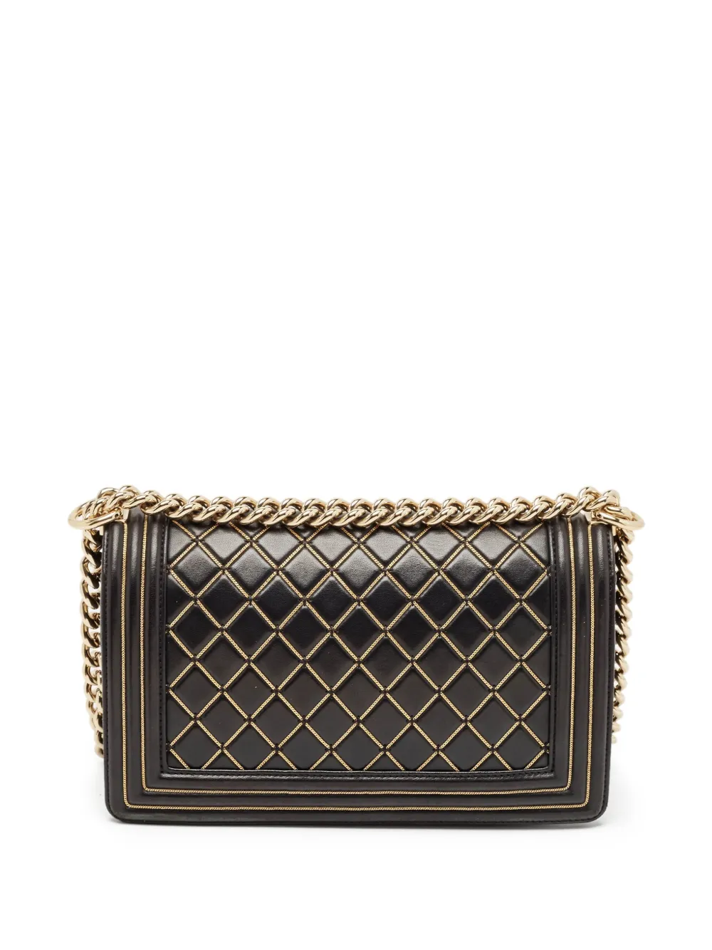 Pre-owned Chanel Chevron Boy Flap Crossbody Bag