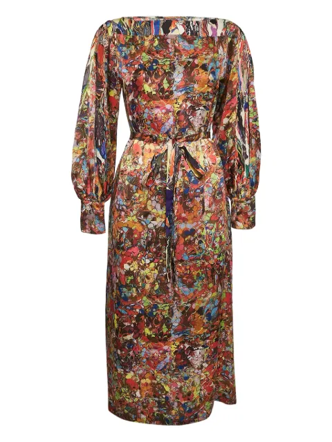 Dries Van Noten Pre-Owned silk midi dress