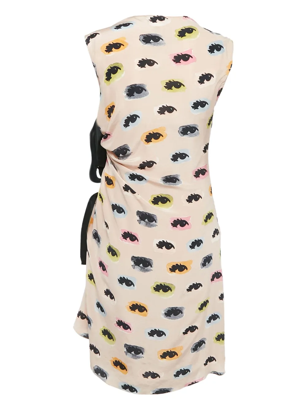 Moschino Pre-Owned ruched eye-print dress | Image 2
