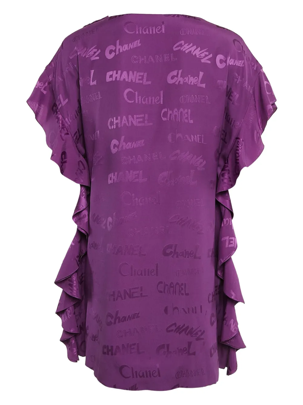 CHANEL Pre-Owned logo-jacquard mini dress | Image 2