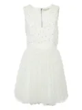 alice + olivia pre-owned pearl-embellished dress - White