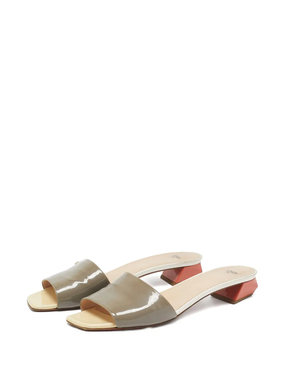 Fendi Pre-Owned Leren sandalen - Grijs