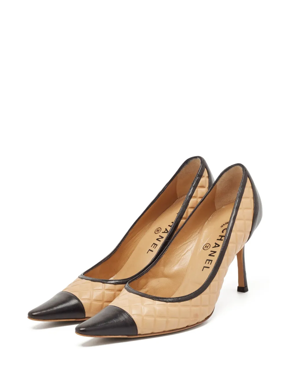 CHANEL Pre-Owned 90mm leather pumps | Image 2