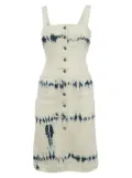 Stella McCartney Pre-Owned tie-dye button-front dress - White