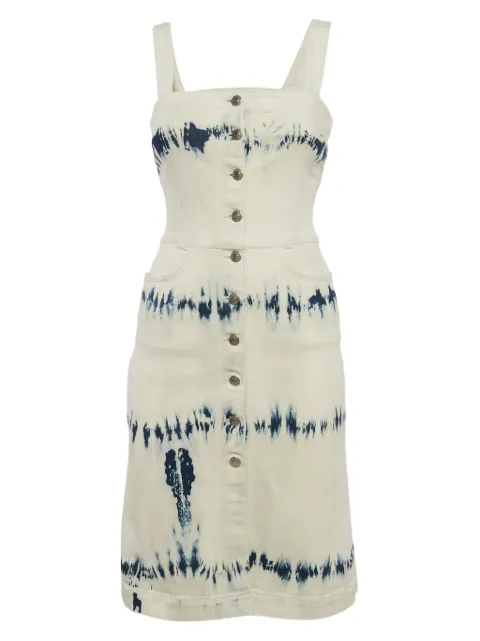 Stella McCartney Pre-Owned vestido con botones y estampado tie-dye