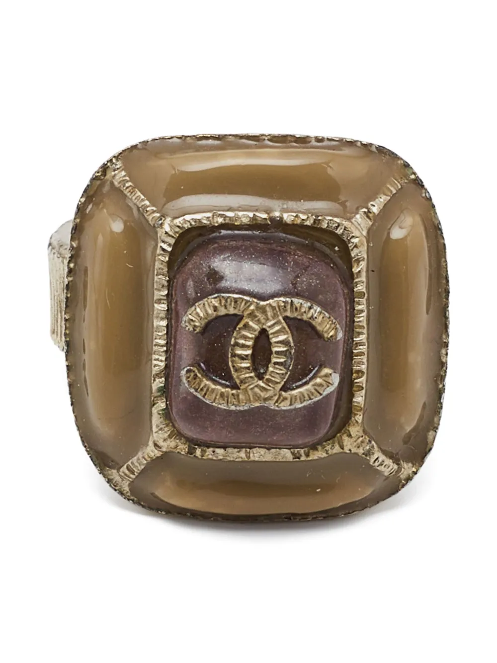 Pre-owned Chanel Enamel-embellished Ring