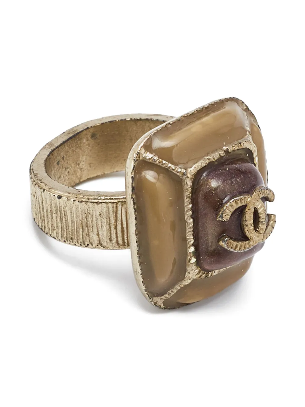 Pre-owned Chanel Enamel-embellished Ring