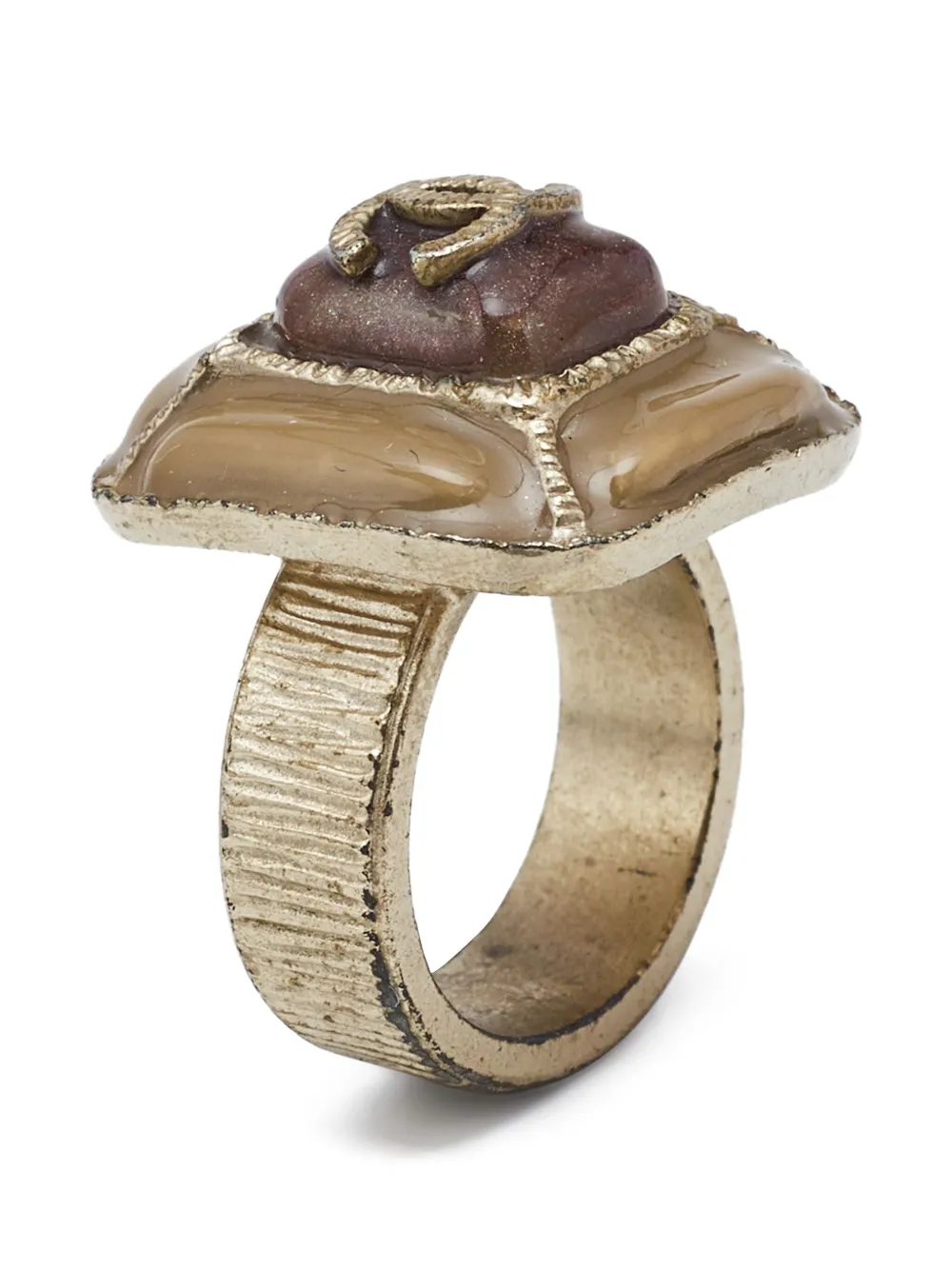 Pre-owned Chanel Enamel-embellished Ring
