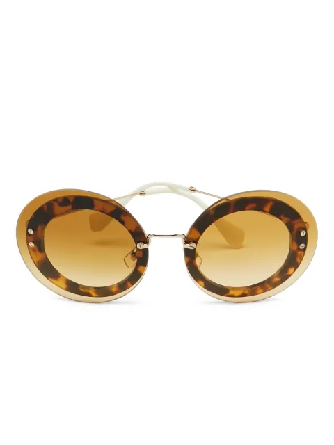 Miu Miu Pre-Owned Occhiali da sole tondi