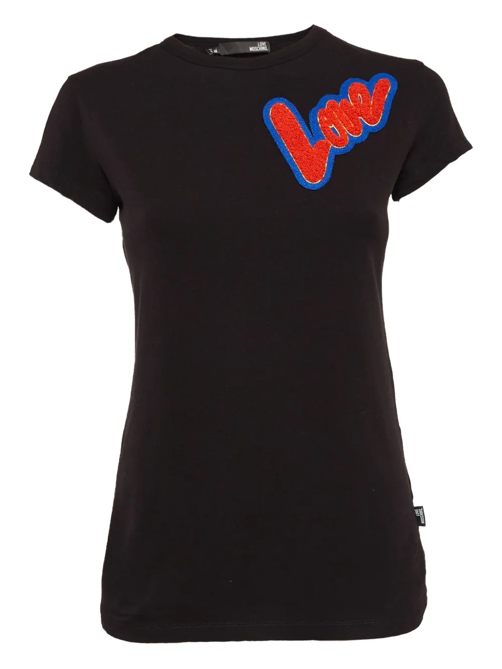 Love Moschino T-shirt con logo - Nero