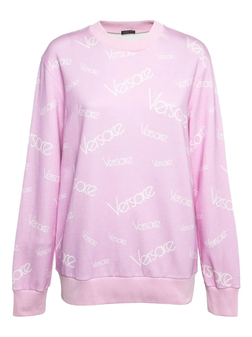Versace Pre-Owned logo-print sweatshirt | Pink | Image 1