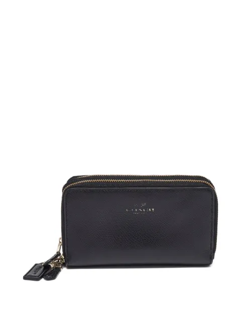 Coach double-zip leather wallet