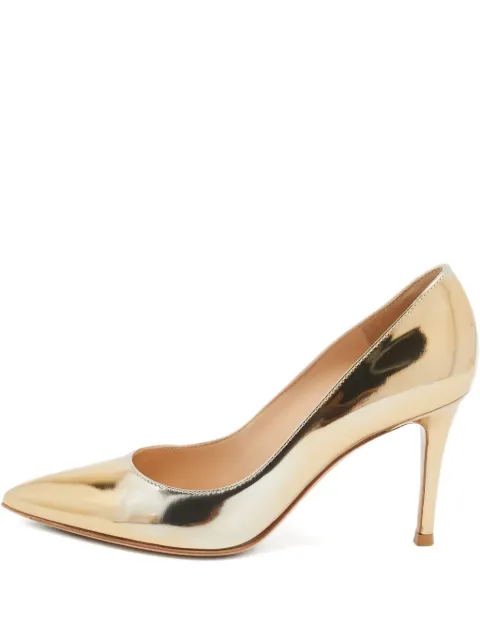 Gianvito Rossi 80mm leather heeled pumps