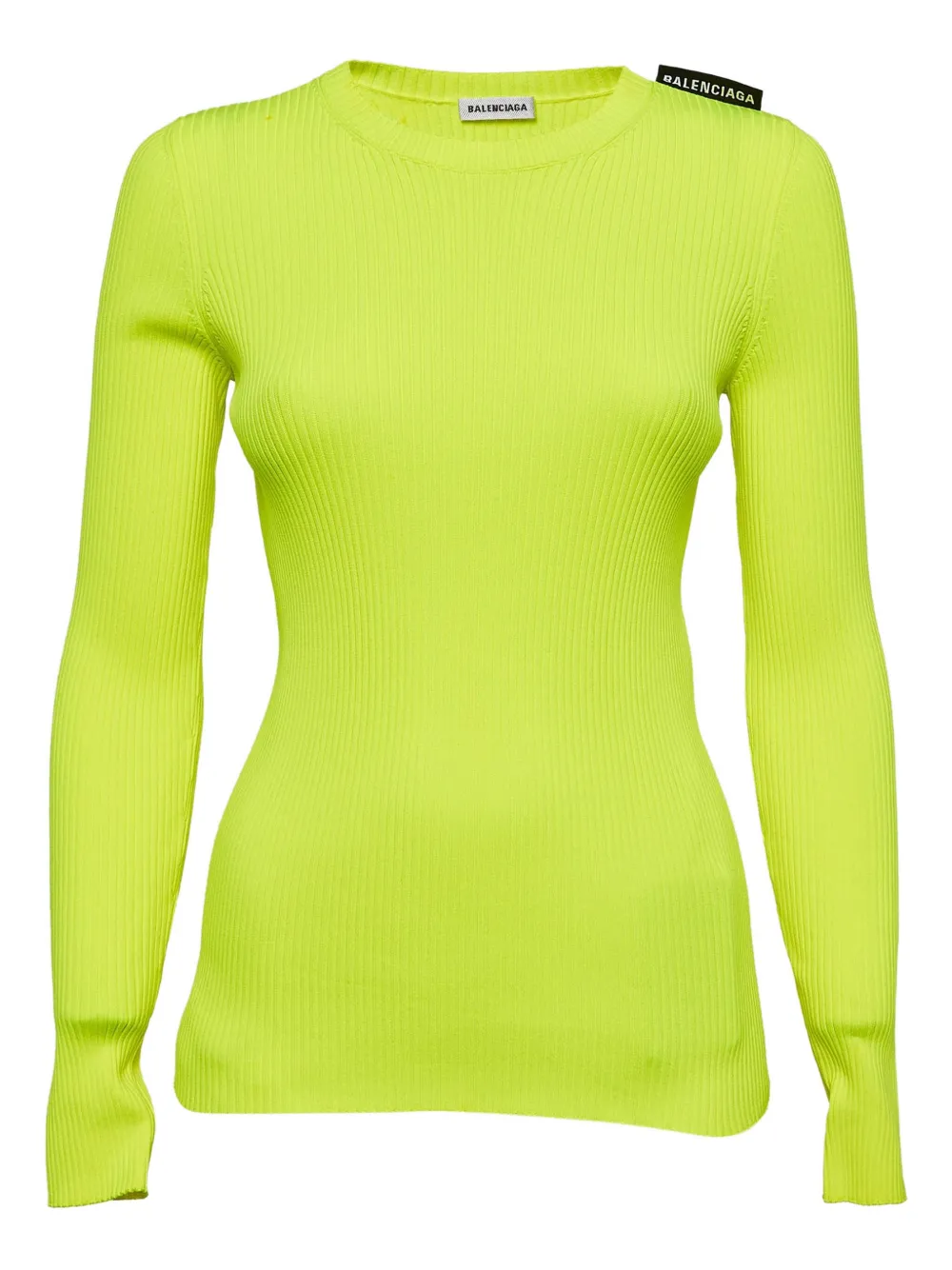 Balenciaga Pre-Owned ribbed long-sleeved sweater | Green | Image 1
