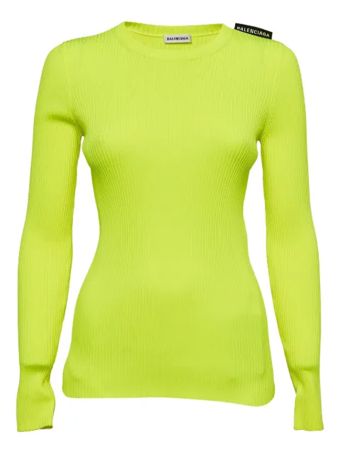 Balenciaga Pre-Owned ribbed long-sleeved sweater