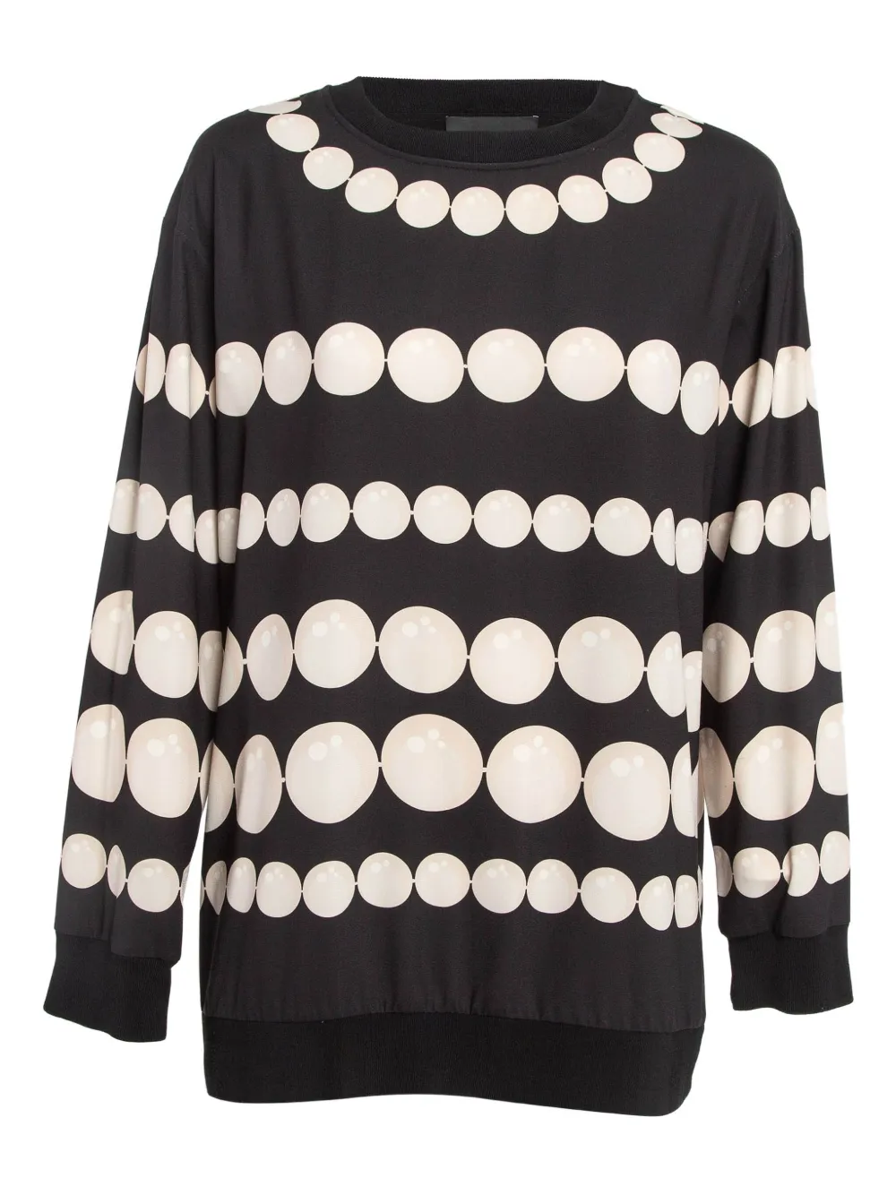 Moschino Pre-Owned pearl-print T-shirt | Black | Image 1