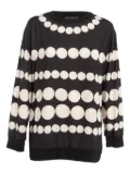 Moschino Pre-Owned pearl-print T-shirt - Black