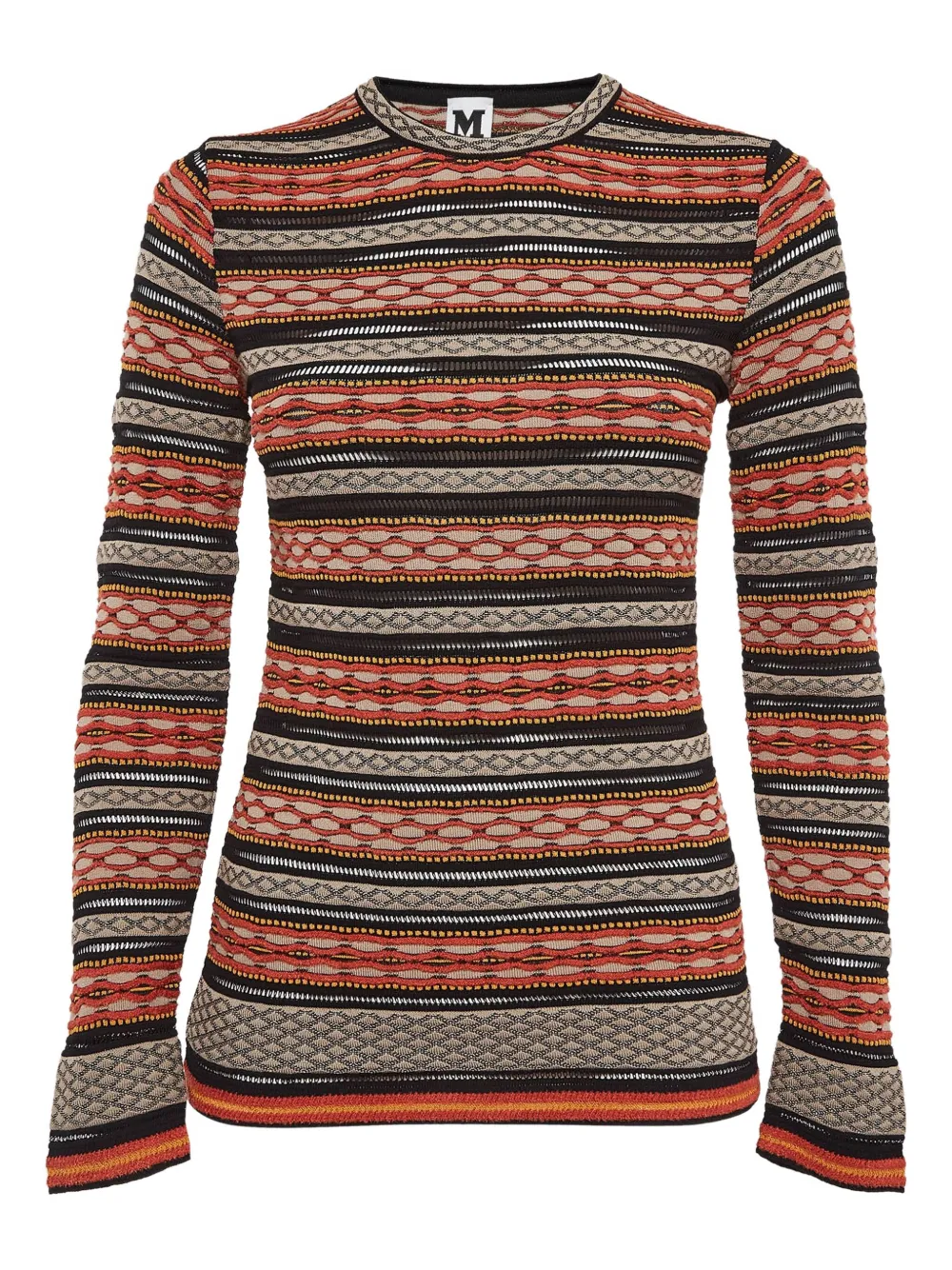 Missoni Pre-Owned Top a righe - Arancione