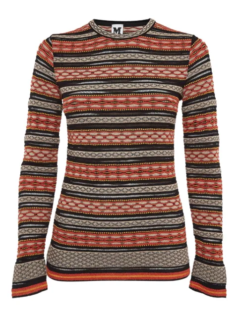 Missoni Pre-Owned top a rayas con cuello redondo