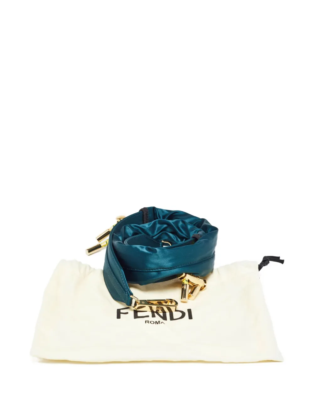 Pre-owned Fendi X Chaos Satin Shoulder Strap