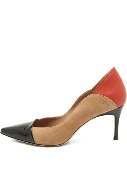 Carolina Herrera Vintage suede heeled pumps