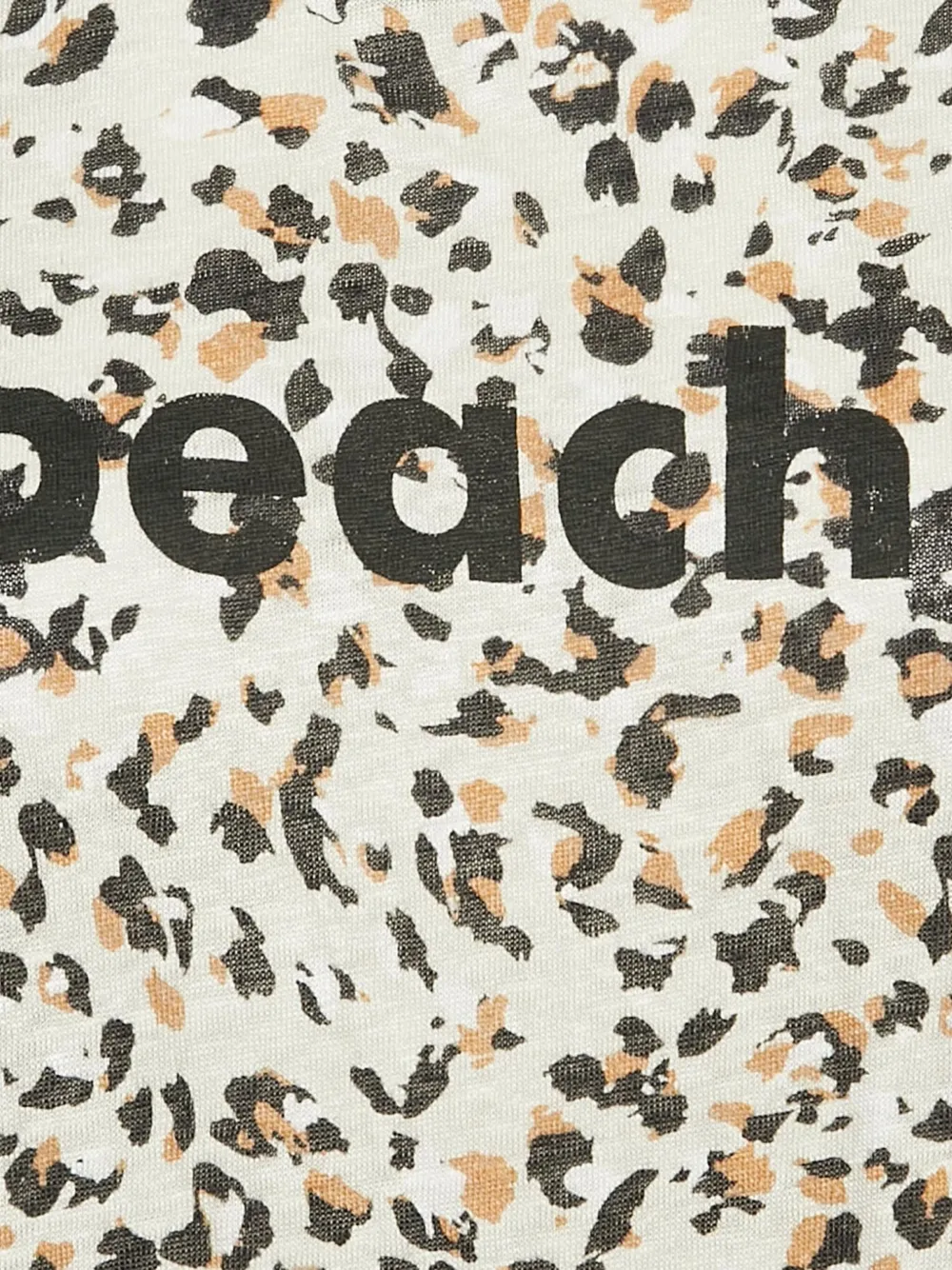 Pre-owned Zadig & Voltaire Leopard-print Peach T-shirt In Neutral
