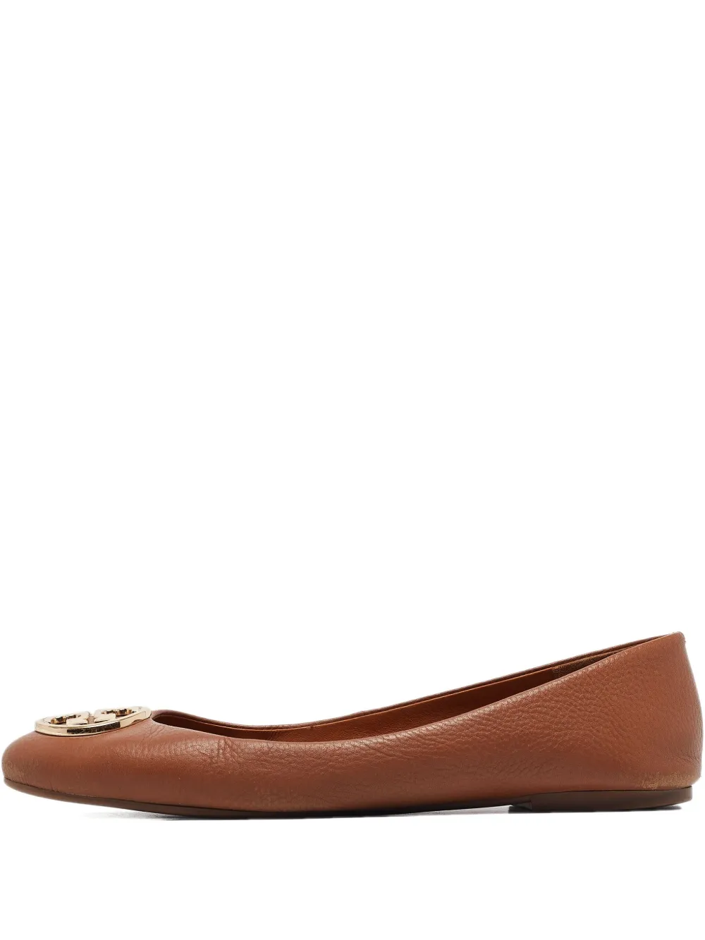 Tory Burch Pre-owned Ballerinas mit Logo - Braun